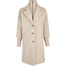 Silke/Siden Kappor & Rockar Stapf Women's Aniela Långjacka beige