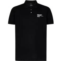 DSquared2 Herr Pikétröjor DSquared2 Logo Cotton Polo Shirt - Black Men's