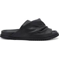 Rick Owens Slippers & Sandals Rick Owens Suede Morbius Granola Slides - Black