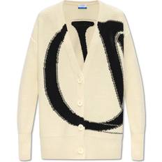 Off-White Cardigans Off-White Ow Maxi Logo Wool Cardigan - Women