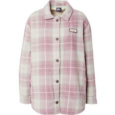 Franela - Mujer Camisas Quiksilver Chaqueta de entretiempo 'UNIPLAID' - Beige claro/malva