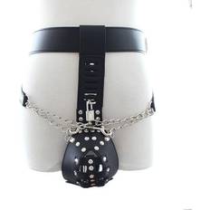 The Room of Doom Male Chastity Belt with Lockable Pouch and Ball Rings