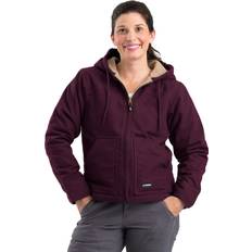 Purple - Women Coats Women's Softstone Hooded Sherpa Lined Coat - Plum