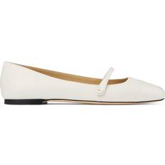 42 - Blanc Ballerines Jimmy Choo Elisa Leather Ballet Flats - White