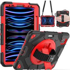 TechGear Tough Shockproof Fun Case With 360 Rotating Stand For Apple iPad Air 10.9" 4th / 5th Gen & iPad Pro 11" 2022/2021
