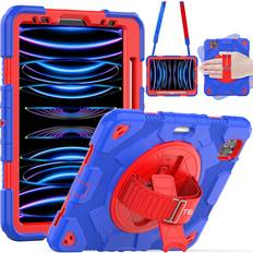 TechGear Tough Shockproof Fun Case With 360 Rotating Stand For Apple iPad Air 10.9" 4th / 5th Gen & iPad Pro 11" 2022/2021