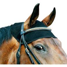 Suitset ja Johtimet Back On Track Back On Track Equine Head Cap Black (Medium/Large)