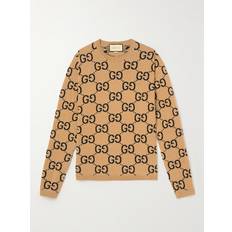 Clothing Gucci Logo-Jacquard Wool Sweater - Men - Multicolor