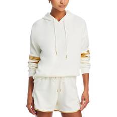 Aqua Tops Aqua x Venus Williams Gold Foil Hoodie - Ivory