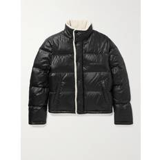 Clothing Saint Laurent Faux Shearling Down Jacket - Shiny Black