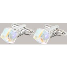 Transparent Cufflinks Hawes & Curtis Clear Crystal Cube Cufflinks One