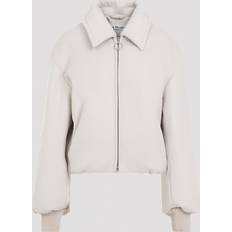 Acne Studios Outerwear Acne Studios Gray Logo Plaque Bomber Jacket - DJO Faded Grey