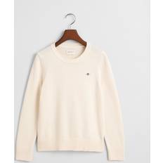 Gant Dame Sweatere Gant Dame Klassiske Crewneck Sweater - Bomuld