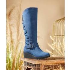 Blåa - Dam Höga stövlar Joe Browns Woodland Walk Tall Boots - Blue