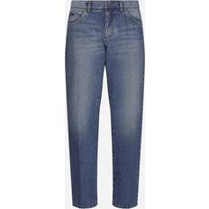 Ull Jeans Dolce & Gabbana Bomullsjeans Med Metall Detaljer Blue