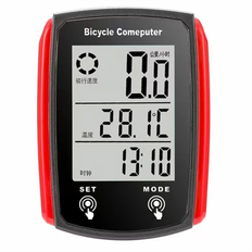 Bicycle Computers & Bicycle Sensors on sale Tauoh moresk-Bicycle Computer Bike Computer Waterproof Speedometer Odometer Cycling Stopwatch Bicycle Accessories Black Red