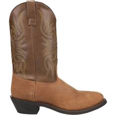 Round Toe Cowboy Boots - Brown