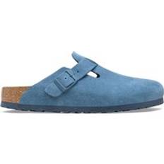 Birkenstock Leder Holzschuhe Birkenstock Boston BS Suede Leather - Bleu