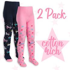 Elastane Pantyhoses Metzuyan Girls Unicorn Uniform Stars