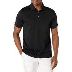 PGA tour Short Sleeve Airflux Solid Polo - Caviar