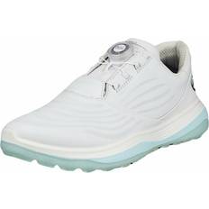 ecco Golf LT1 Hybrid Boa - Women's Leather Waterproof Golf Shoe - White