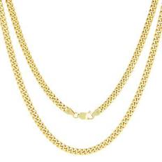 14k Yellow Gold Miami Cuban Link Chain Necklace - Yellow Gold
