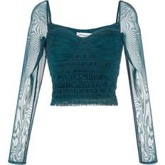 Gröna - Mesh Blusar Self-Portrait Blouses - Green