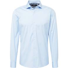 Élasthanne/Lycra/Spandex Chemises BOSS Hank Shirt Light Blue Mens