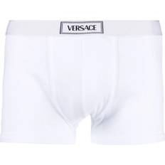Versace Kläder Versace Bottoms Logo Boxers White Stretch Cotton