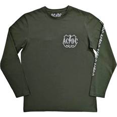 Clothing AC/DC Rock Or Bust Green Long Sleeve Shirt