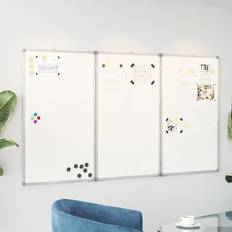 Pizarras blancas vidaXL Pizarra Magnética Plegable Aluminio 120 x 80 x 1.7 cm