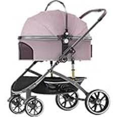 Pets Westswan Husdjur Barnvagn Fyrhjulig Resa Lättviktsvagn For Sällskapsdjur Hund Walking Cart (Pink)