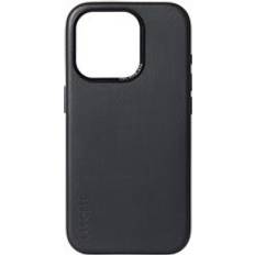 Decoded Leather Backcover für iPhone 15 Pro Black