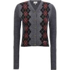 Cardigans Ganni Diamond Vest Knitwear Grey Donna
