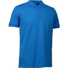 Turkis Polotrøjer Stretch Poloshirt - Turkis