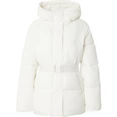 Polyamide - Woman Outerwear Calvin Klein Jeans Cream Nylon Jackets & Coat - White