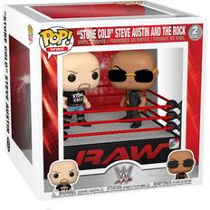 Figurines Funko Pop! Wwe the Rock Vs Stone Cold Steve Austin in Wrestling Ring