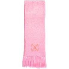 Nainen - Oranssi Huivit Off-White Intarsia-Knit Logo Scarf - Women - Pink