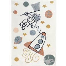 Rugs Rugs Usa Beige Rasha Kids Astronauts In Space 4' x 6' Rug