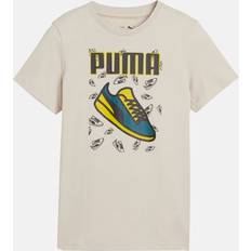 Puma T-skjorter Puma Ess+ Logo Lab Graphic Tee III - Desert Dust