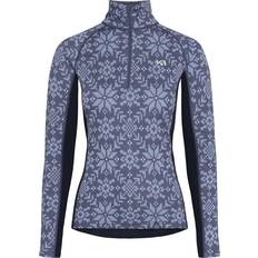 Dam - Multifärgade Underställ Kari Traa Edith Half-Zip Moon Dam