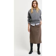 Gant Kjolar Gant Checked Slit Skirt - Dam