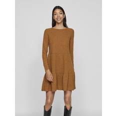 Lang Kleider Vila Long Sleeved Short Dress