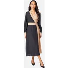 Joustava Mekot Principles Womens Contrast Detail Midi Dress - Black