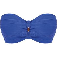 Fantasie Blåa Badkläder Fantasie Beach Waves Underwire Bandeau Bikini - Blue