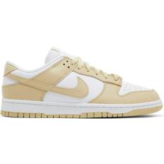 Guld Basketballsko Nike Dunk Low Team Gold - White