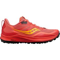 Saucony Peregrine 12 Womens Shoes - Coral/Redrock