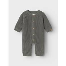 Bio-Baumwolle Jumpsuits Lil' Atelier Strampler - NbmNalo Pewter - Grau