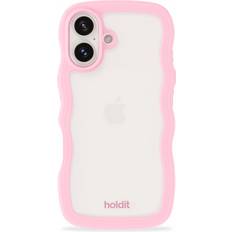 Iphone 16 plus pink Holdit Phone Case Wavy Pink/Transparent iPhone 16 Plus