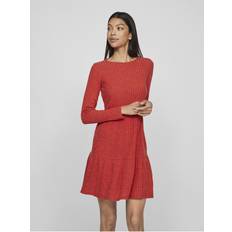 Long - Short Dresses Vila Long Sleeved Short Dress